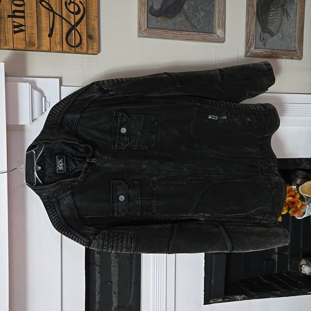 Buckle Black 3X men's coat